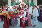 1� princesa Caterina Ayelen Heredia - Reina nacional de la flor 2007 Paola Urus - 2� princesa Natacha Esmeralda Coppa y reina 